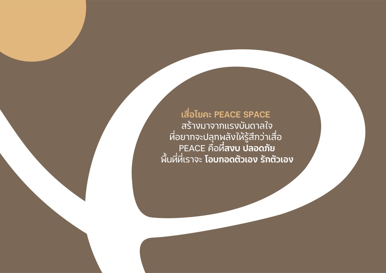 ตัวอย่าง ออกแบบแบรนด์แบบมีกลยุทธ์ CORPORATE IDENTITY & BRANDING CONCEPT DESIGN PEACE SPACE — project image 3