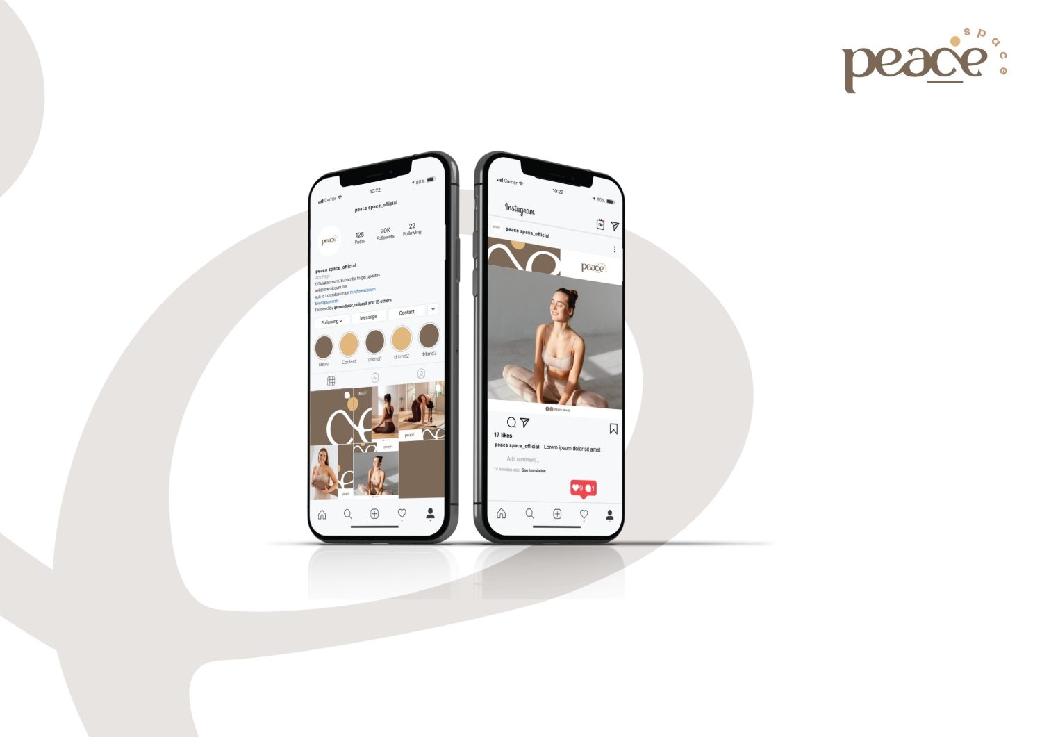 ตัวอย่าง ออกแบบแบรนด์แบบมีกลยุทธ์ CORPORATE IDENTITY & BRANDING CONCEPT DESIGN PEACE SPACE — project image 40