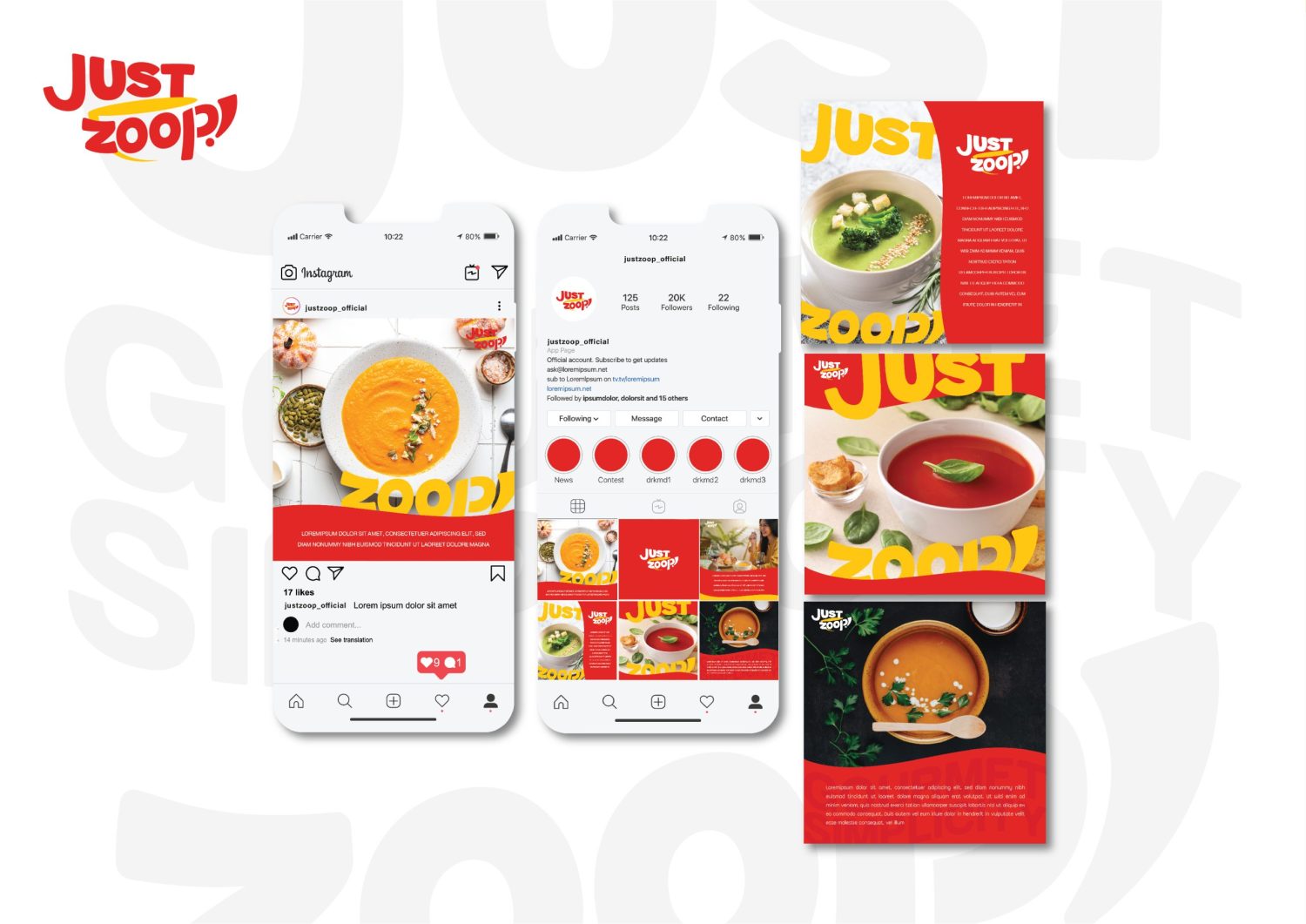 ตัวอย่าง ออกแบบแบรนด์แบบมีกลยุทธ์ CORPORATE IDENTITY & BRANDING CONCEPT DESIGN JUSTZOOP — ภาพผลงาน 20