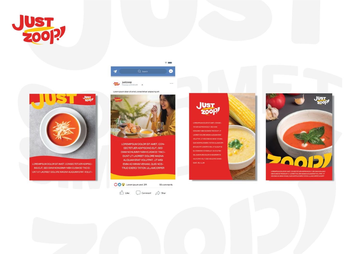 ตัวอย่าง ออกแบบแบรนด์แบบมีกลยุทธ์ CORPORATE IDENTITY & BRANDING CONCEPT DESIGN JUSTZOOP — ภาพผลงาน 31