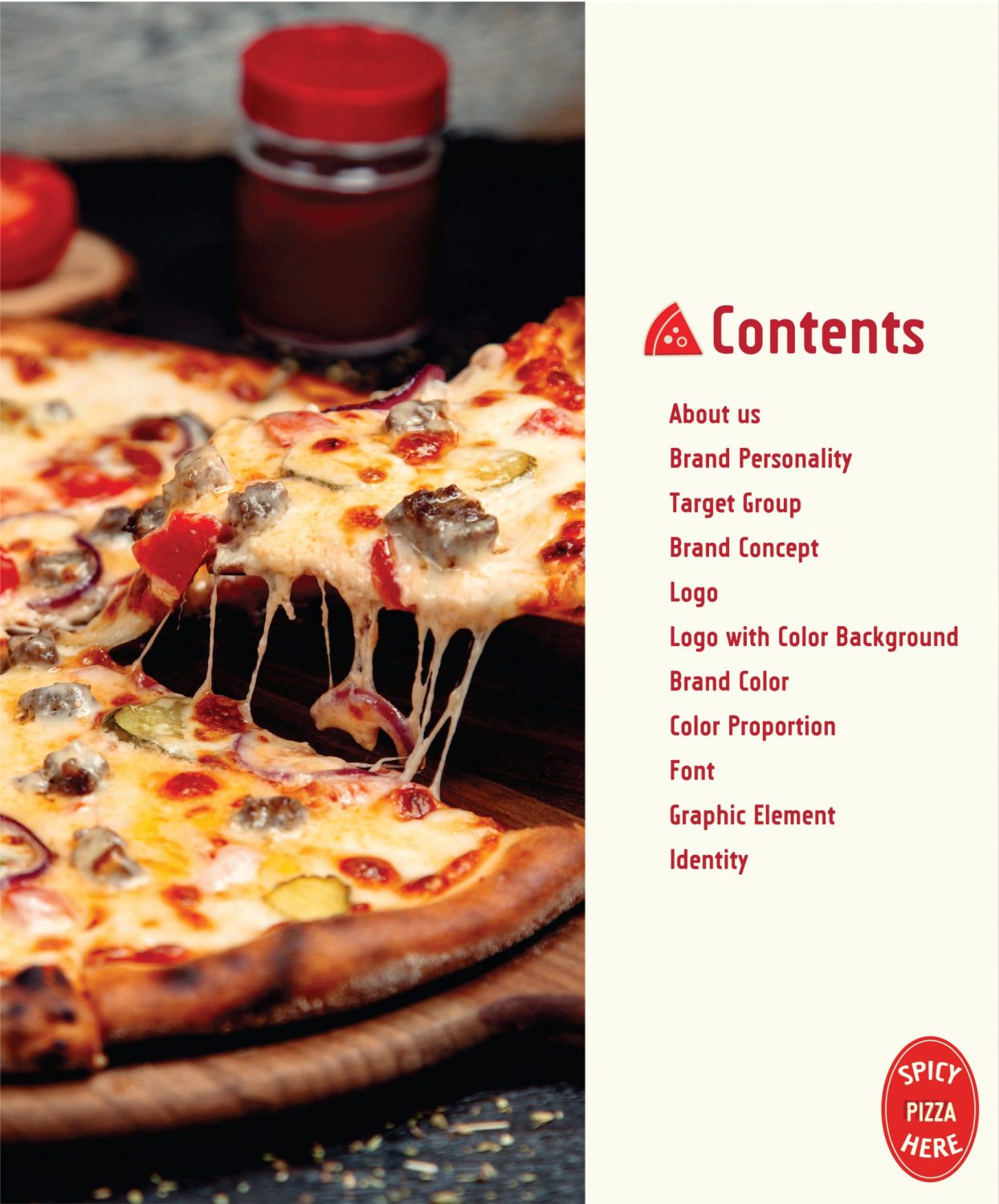 ตัวอย่าง ออกแบบแบรนด์แบบมีกลยุทธ์ CORPORATE IDENTITY & BRANDING CONCEPT DESIGN ANNIE’S PIZZA — ภาพผลงาน 2