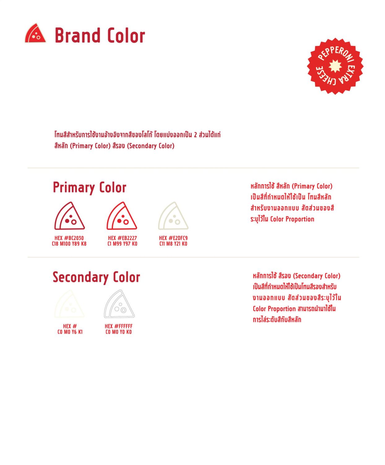 ตัวอย่าง ออกแบบแบรนด์แบบมีกลยุทธ์ CORPORATE IDENTITY & BRANDING CONCEPT DESIGN ANNIE’S PIZZA — ภาพผลงาน 9