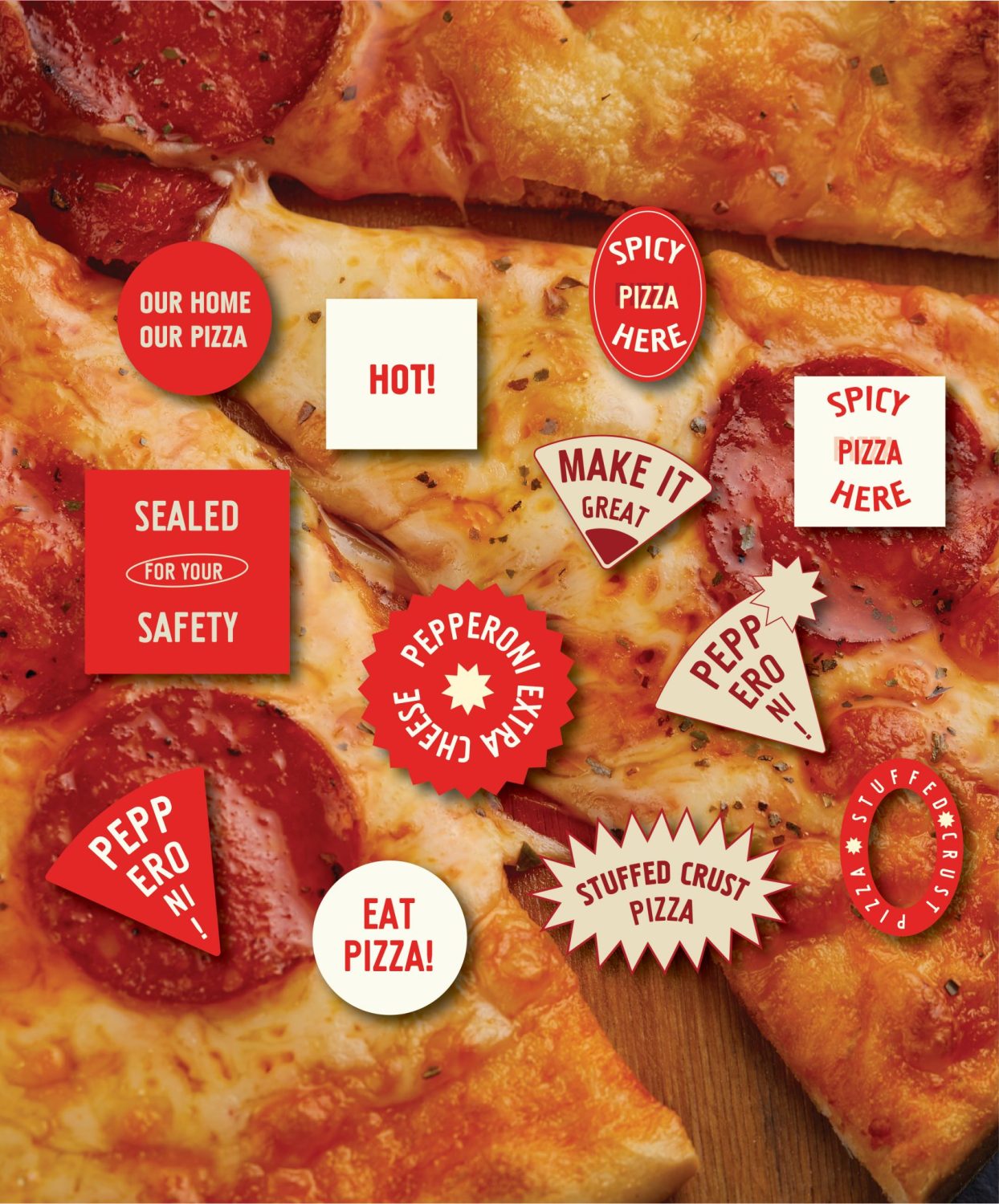 ตัวอย่าง ออกแบบแบรนด์แบบมีกลยุทธ์ CORPORATE IDENTITY & BRANDING CONCEPT DESIGN ANNIE’S PIZZA — ภาพผลงาน 13