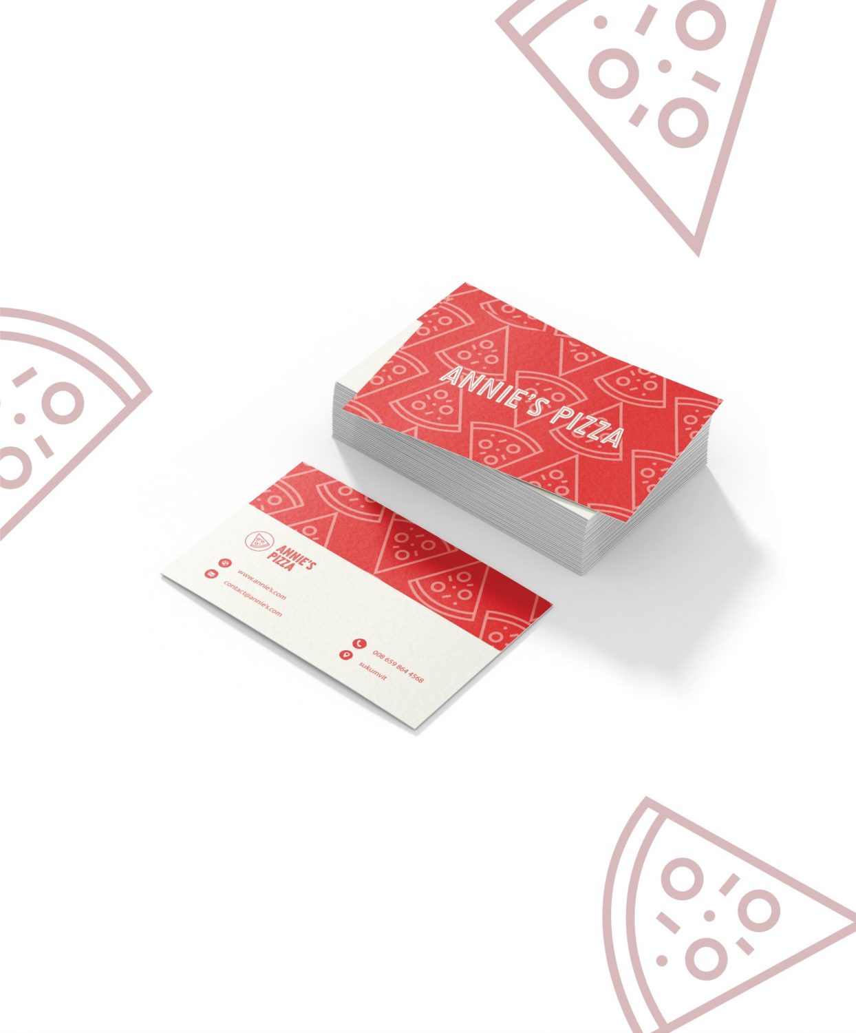 ตัวอย่าง ออกแบบแบรนด์แบบมีกลยุทธ์ CORPORATE IDENTITY & BRANDING CONCEPT DESIGN ANNIE’S PIZZA — ภาพผลงาน 19
