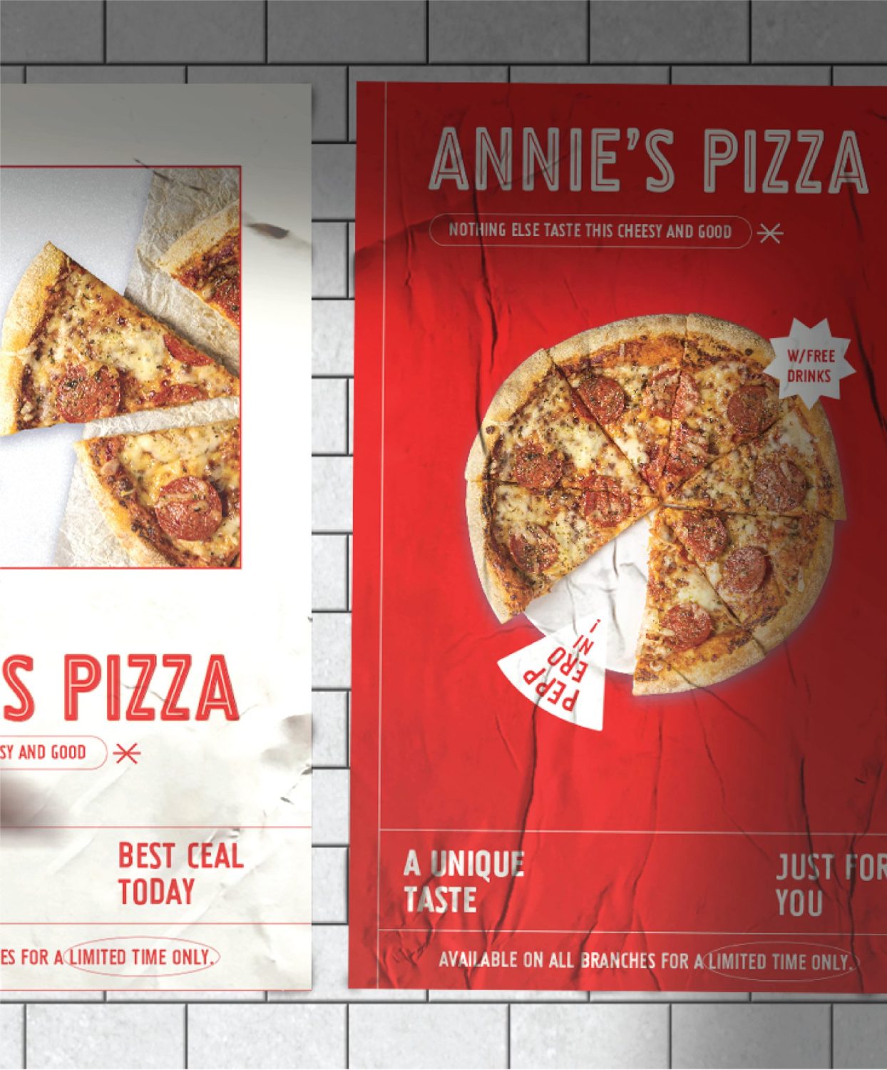 ตัวอย่าง ออกแบบแบรนด์แบบมีกลยุทธ์ CORPORATE IDENTITY & BRANDING CONCEPT DESIGN ANNIE’S PIZZA — ภาพผลงาน 28