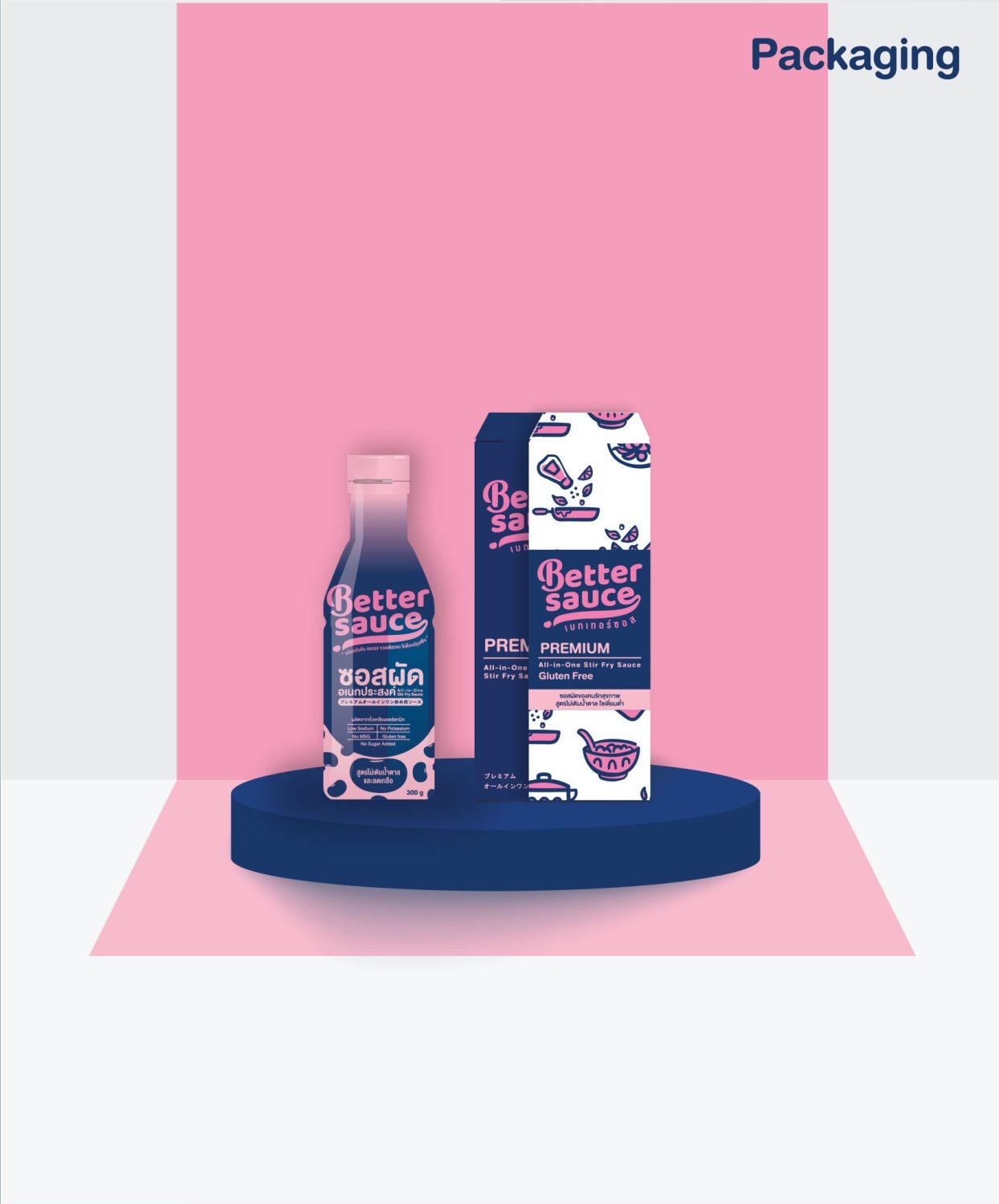 ตัวอย่าง ออกแบบแบรนด์แบบมีกลยุทธ์ CORPORATE IDENTITY & BRANDING CONCEPT DESIGN BETTER SAUCE — ภาพผลงาน 15