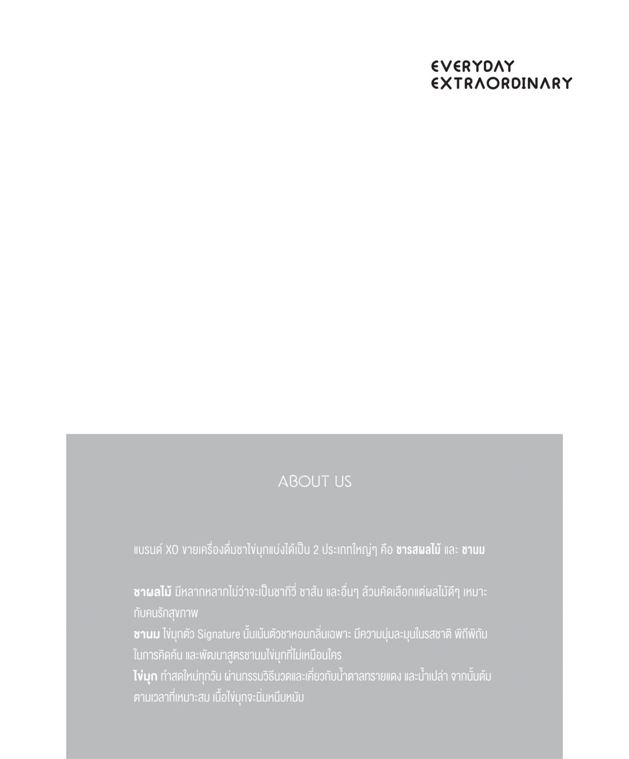 ตัวอย่าง ออกแบบแบรนด์แบบมีกลยุทธ์ CORPORATE IDENTITY & BRANDING CONCEPT DESIGN XO — project image 2