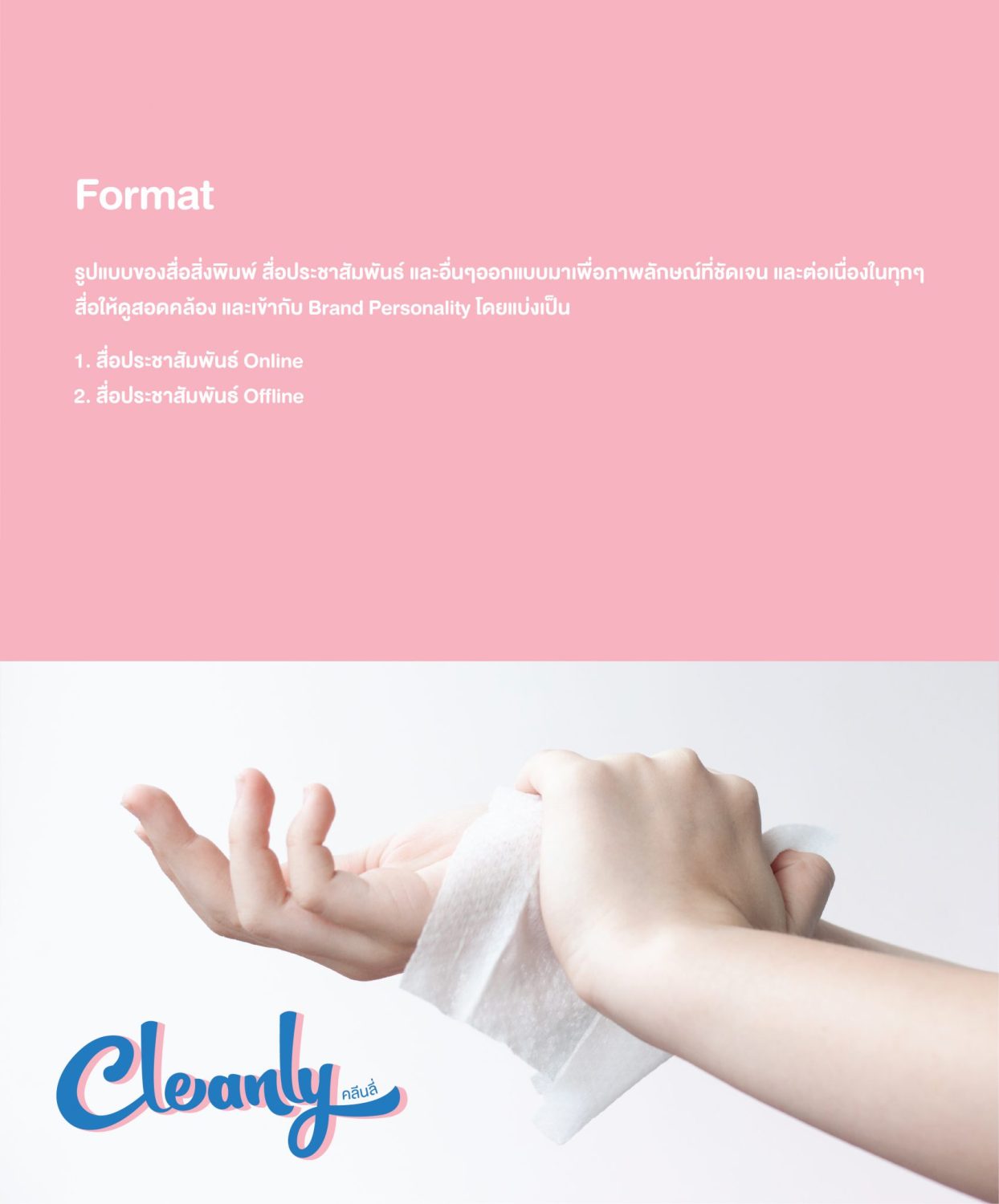 ตัวอย่าง ออกแบบแบรนด์แบบมีกลยุทธ์ CORPORATE IDENTITY & BRANDING CONCEPT DESIGN CLEANLY — ภาพผลงาน 18