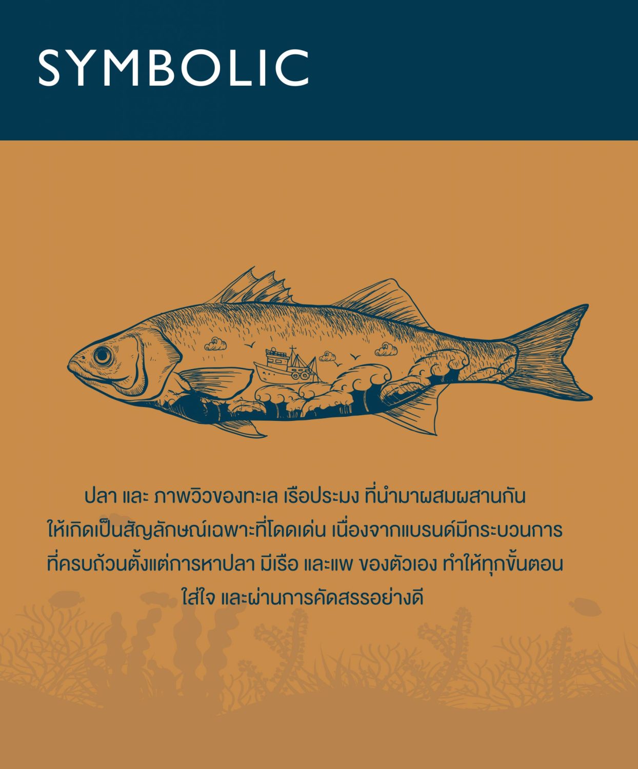 ตัวอย่าง ออกแบบแบรนด์แบบมีกลยุทธ์ CORPORATE IDENTITY & BRANDING CONCEPT DESIGN FROM SEA TO TABLE — project image 11