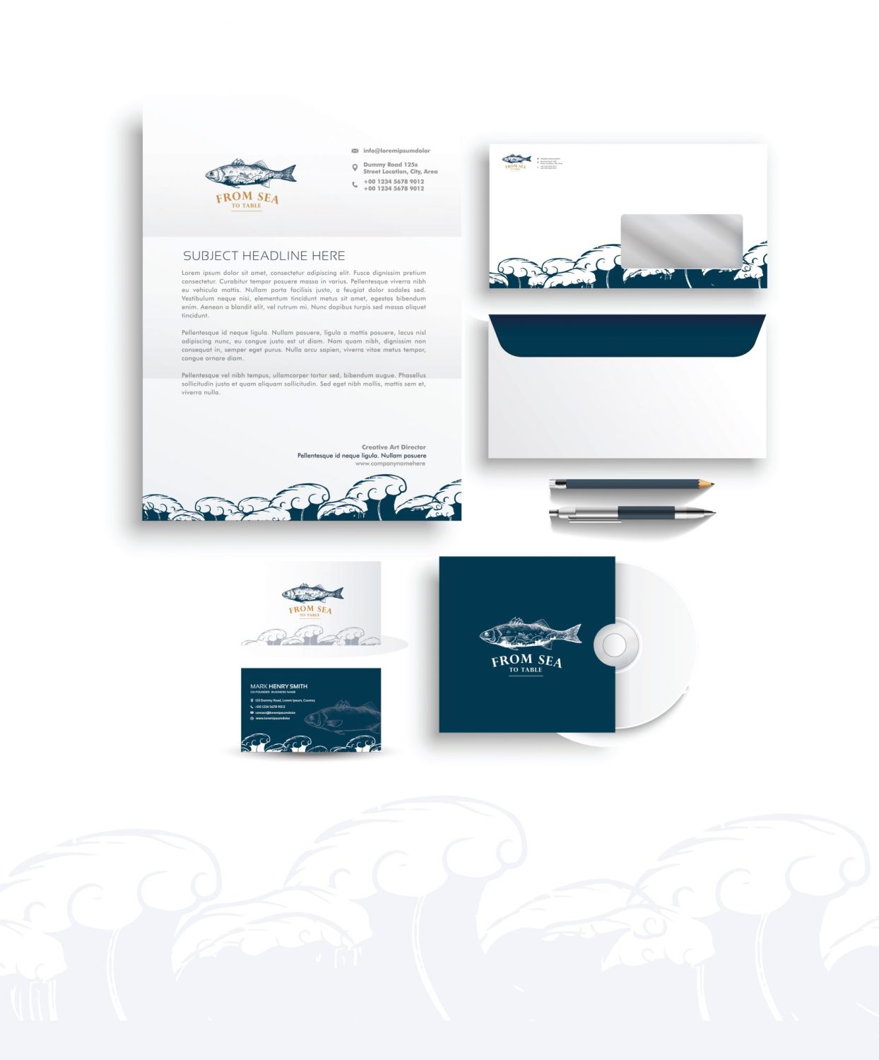 ตัวอย่าง ออกแบบแบรนด์แบบมีกลยุทธ์ CORPORATE IDENTITY & BRANDING CONCEPT DESIGN FROM SEA TO TABLE — project image 15