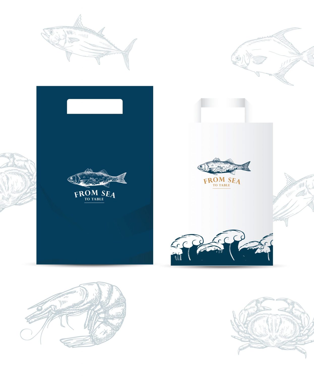 ตัวอย่าง ออกแบบแบรนด์แบบมีกลยุทธ์ CORPORATE IDENTITY & BRANDING CONCEPT DESIGN FROM SEA TO TABLE — project image 16