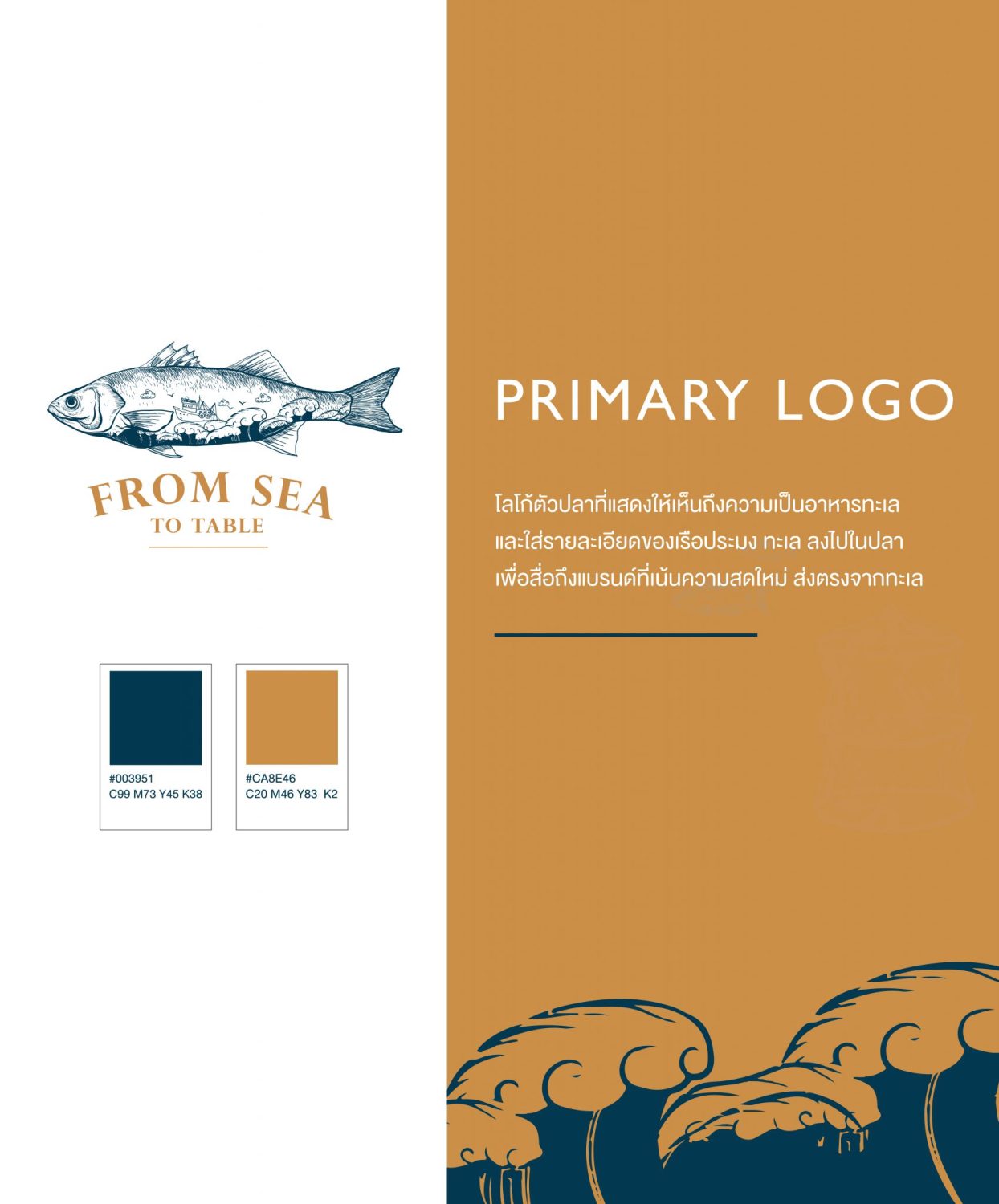 ตัวอย่าง ออกแบบแบรนด์แบบมีกลยุทธ์ CORPORATE IDENTITY & BRANDING CONCEPT DESIGN FROM SEA TO TABLE — project image 6