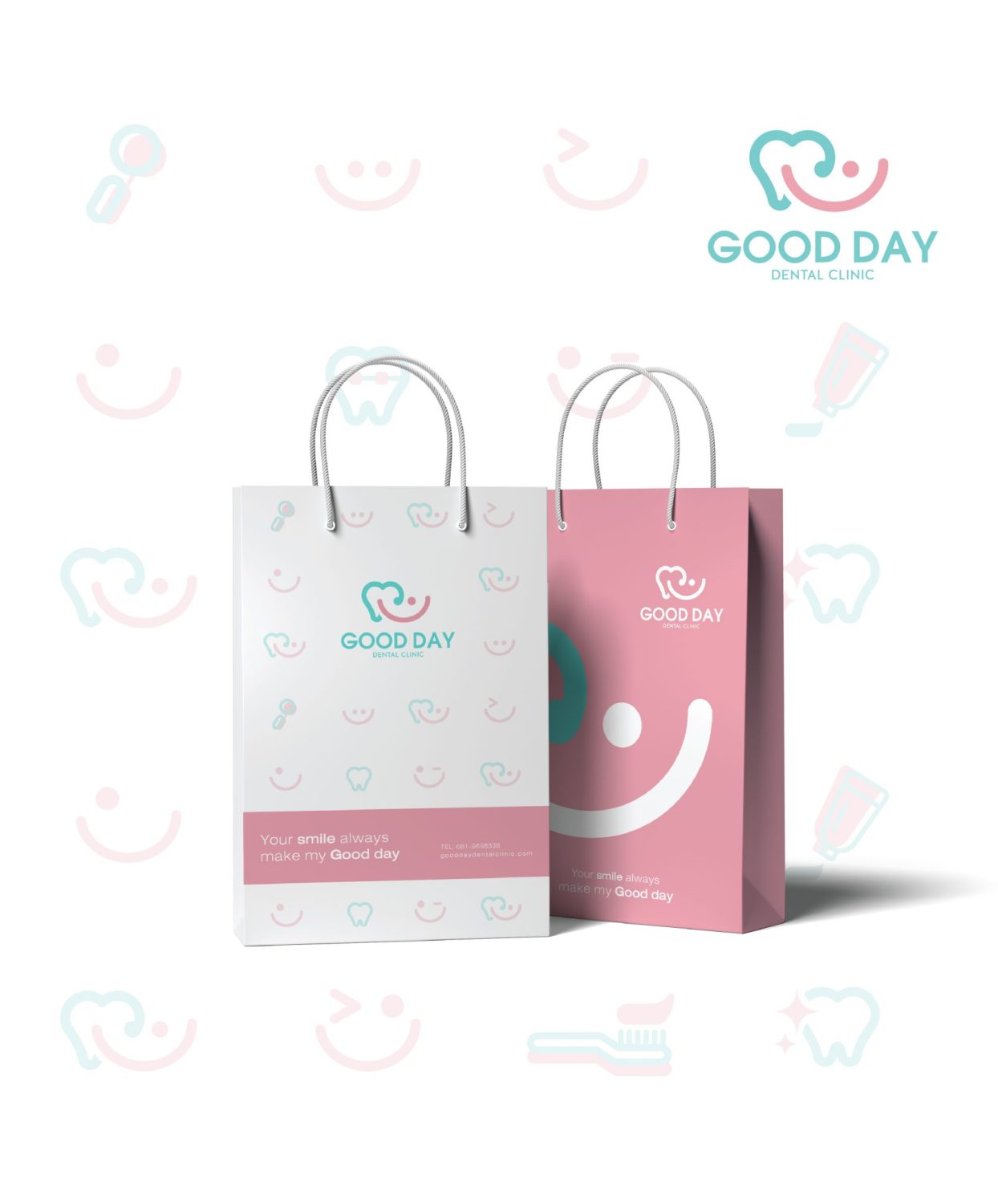 ตัวอย่าง ออกแบบแบรนด์แบบมีกลยุทธ์ CORPORATE IDENTITY & BRANDING CONCEPT DESIGN GOODDAY CLINIC — project image 23