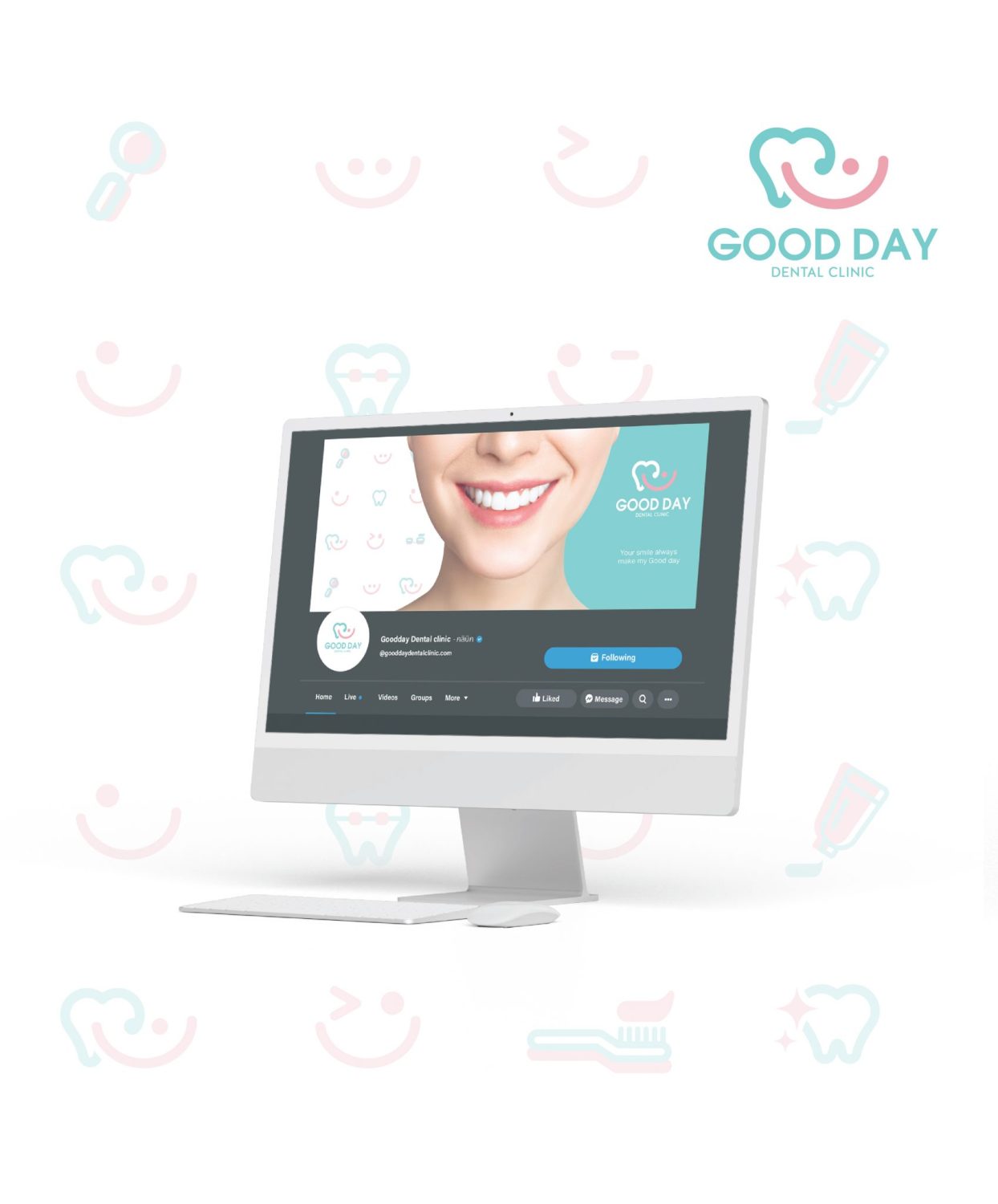 ตัวอย่าง ออกแบบแบรนด์แบบมีกลยุทธ์ CORPORATE IDENTITY & BRANDING CONCEPT DESIGN GOODDAY CLINIC — project image 29