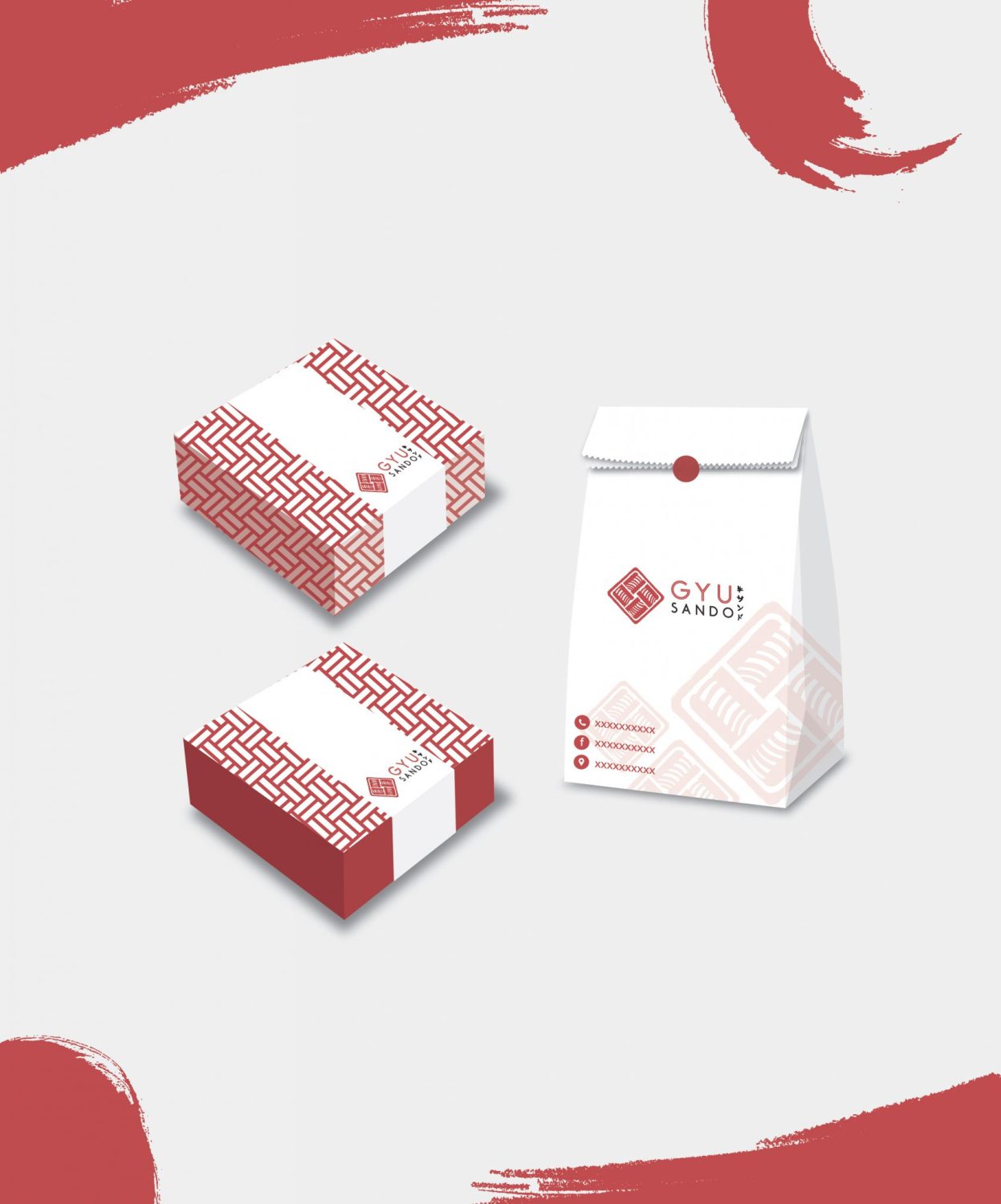 ตัวอย่าง ออกแบบแบรนด์แบบมีกลยุทธ์ CORPORATE IDENTITY & BRANDING CONCEPT DESIGN GYU SANDO — ภาพผลงาน 28