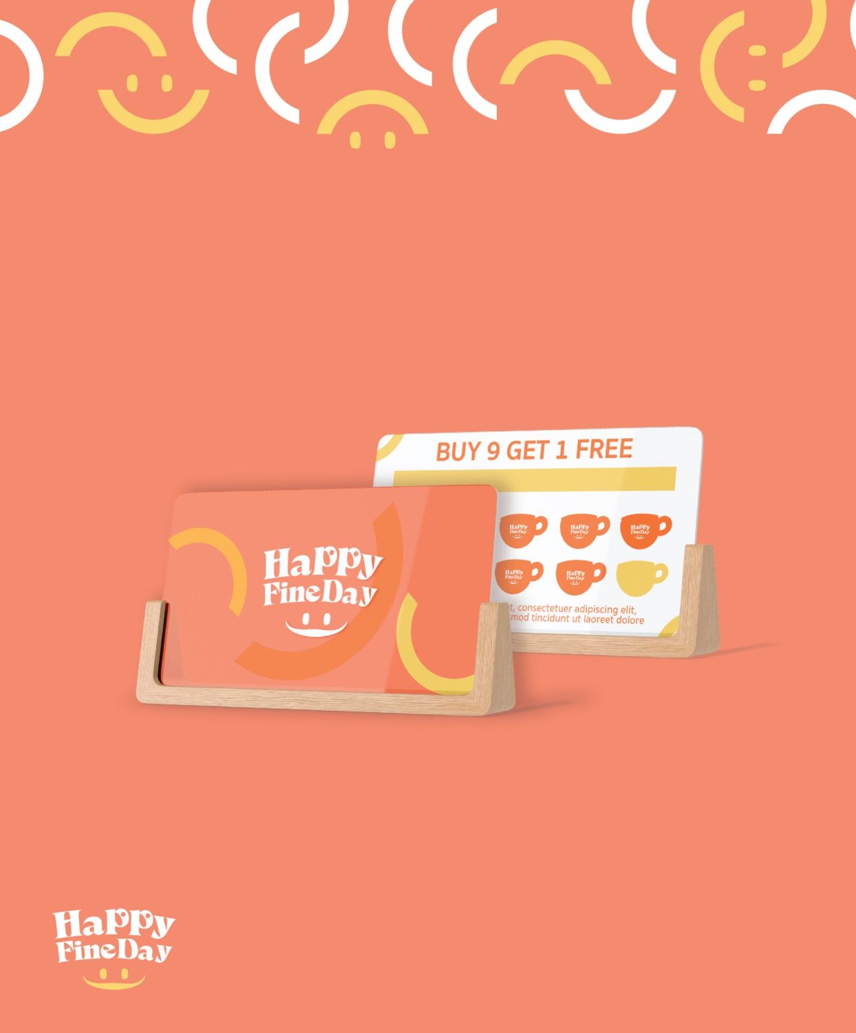 ตัวอย่าง ออกแบบแบรนด์แบบมีกลยุทธ์ CORPORATE IDENTITY & BRANDING CONCEPT DESIGN HAPPY FINEDAY — ภาพผลงาน 22