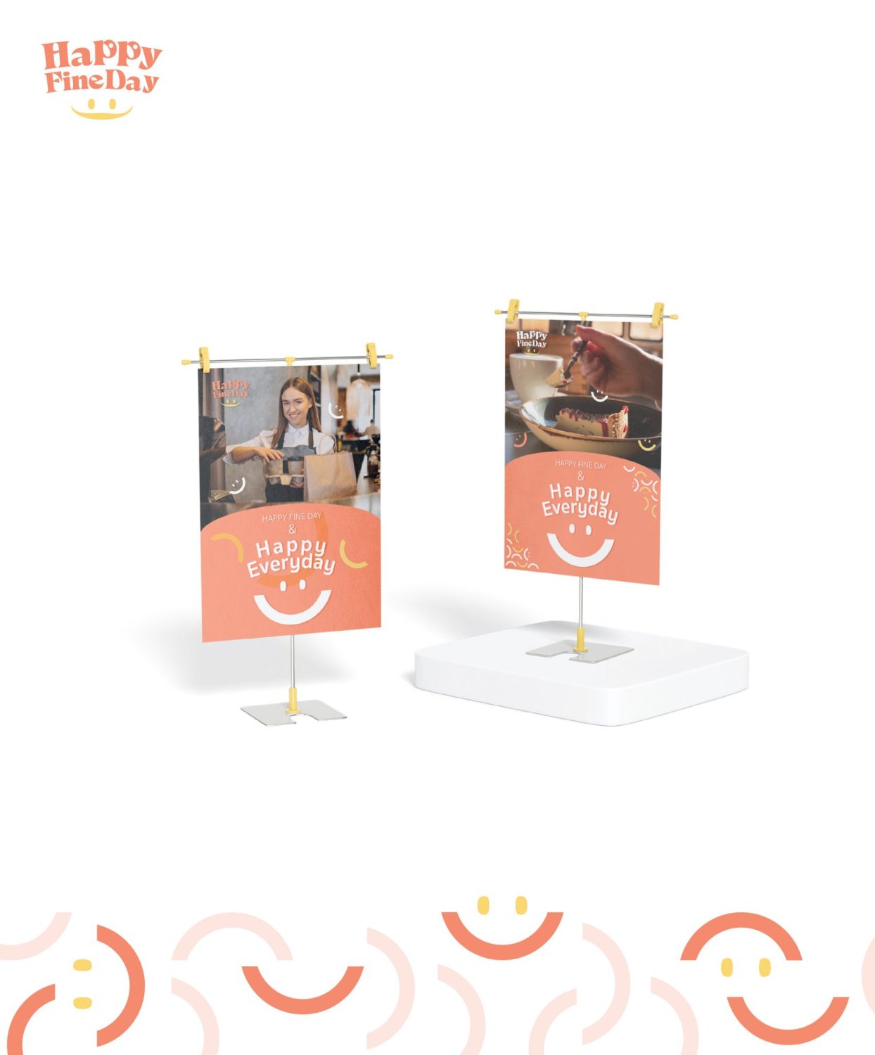ตัวอย่าง ออกแบบแบรนด์แบบมีกลยุทธ์ CORPORATE IDENTITY & BRANDING CONCEPT DESIGN HAPPY FINEDAY — ภาพผลงาน 29
