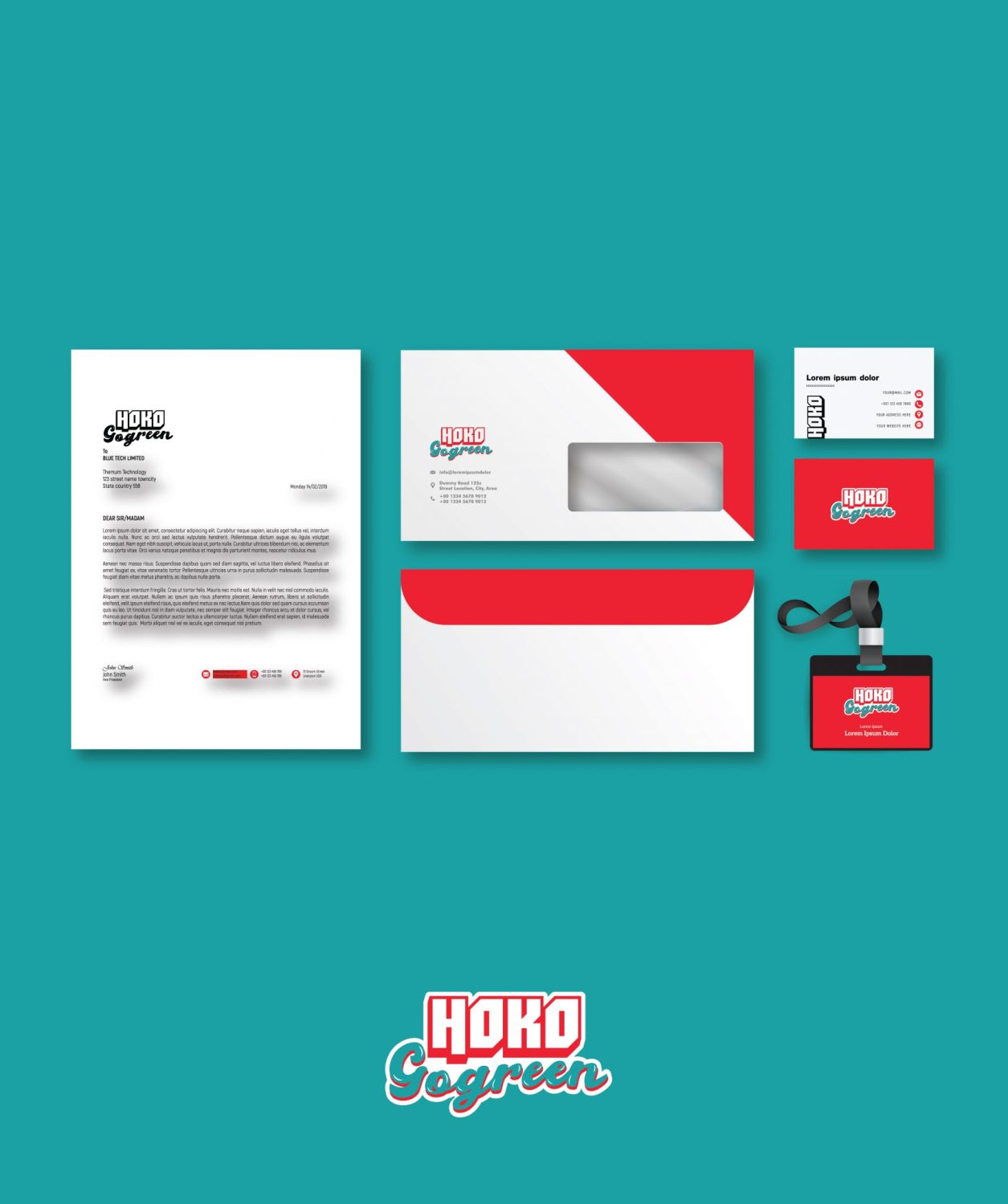 ตัวอย่าง ออกแบบแบรนด์แบบมีกลยุทธ์ CORPORATE IDENTITY & BRANDING CONCEPT DESIGN HOKO GOGREEN — project image 19