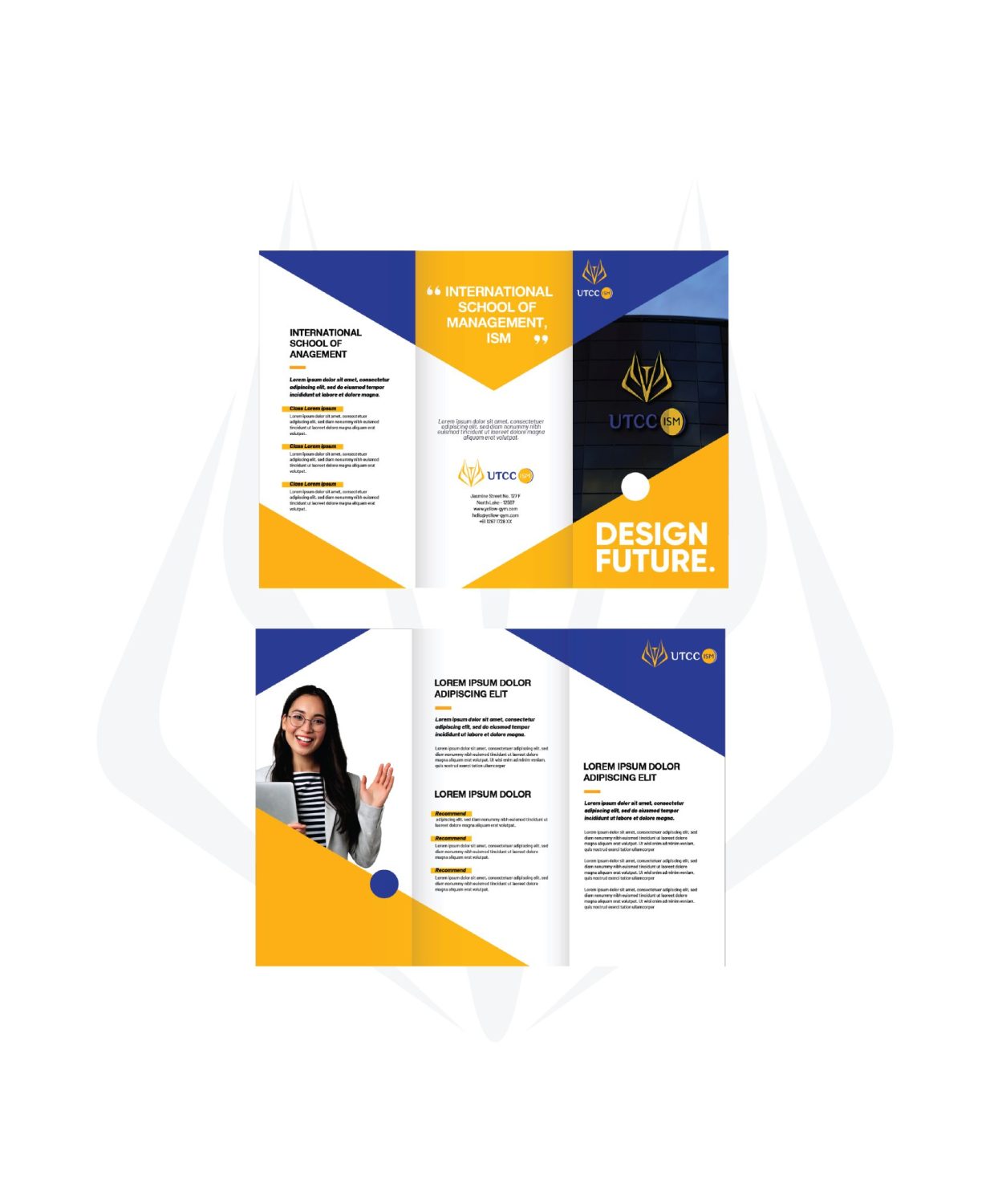 ตัวอย่าง ออกแบบแบรนด์แบบมีกลยุทธ์ CORPORATE IDENTITY & BRANDING CONCEPT DESIGN UTCC — ภาพผลงาน 16