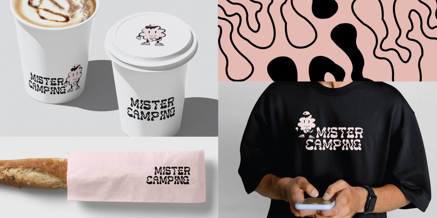 ตัวอย่างการออกแบบโลโก้ร้านอาหาร  LOGO CAFE