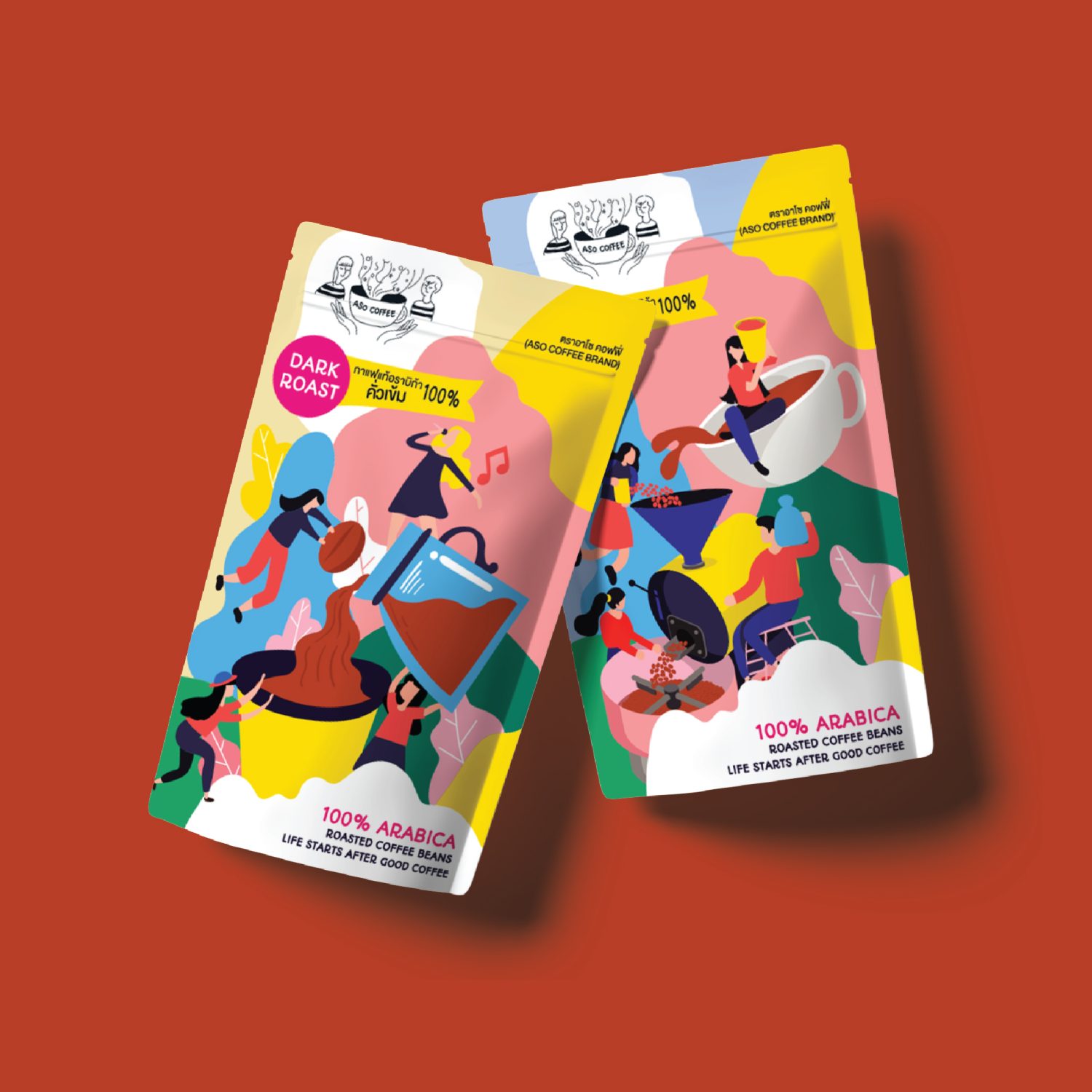 ตัวอย่างออกแบบแพคเกจจิ้งอย่างมืออาชืพ PROFESSIONAL COFFEE & TEA  PACKAGING — project image 2