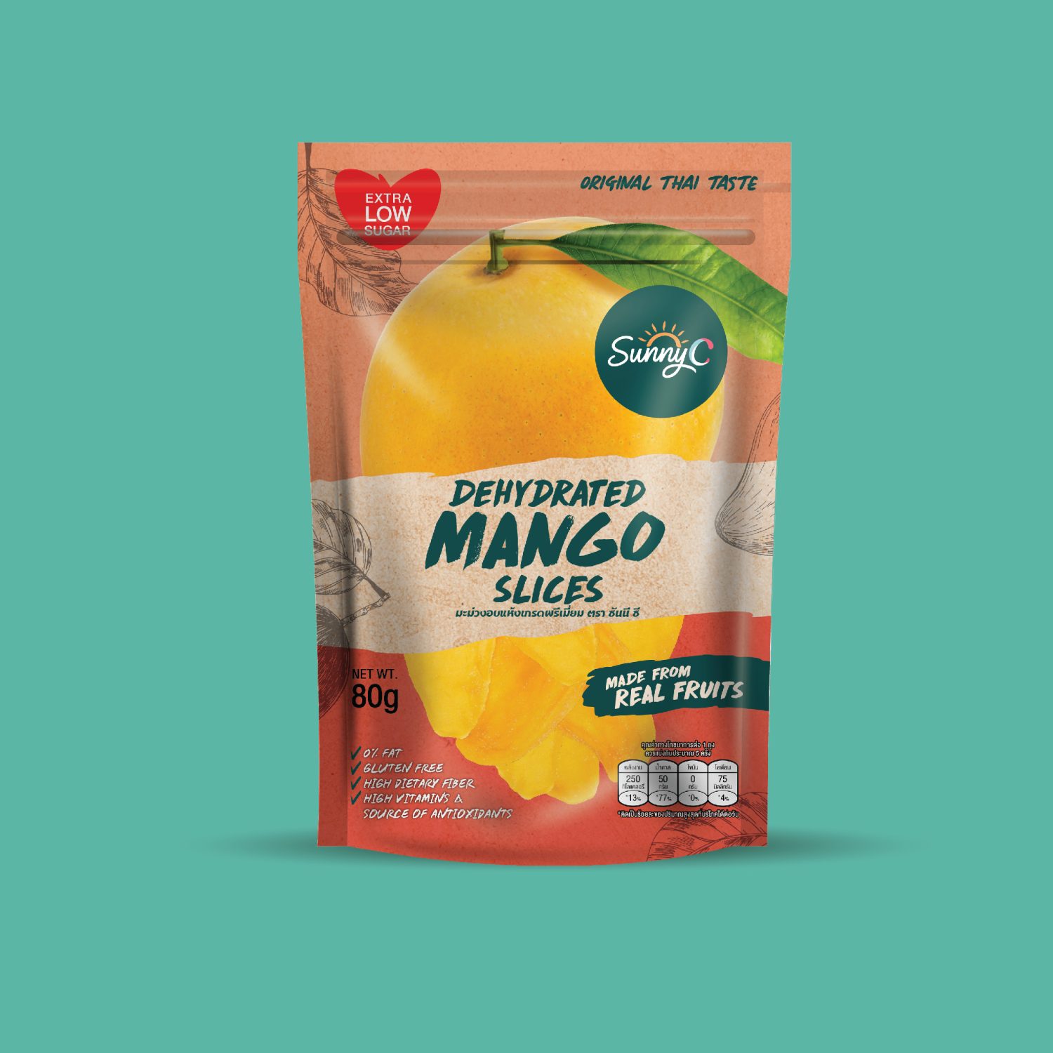 ตัวอย่างออกแบบแพคเกจจิ้งอย่างมืออาชืพ PROFESSIONAL DRIED FRUIT PACKAGING — ภาพผลงาน 3
